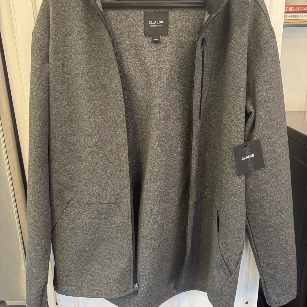 Men’s 01.Algo Performance Zip Hoodie Jacket – Size Large – New With Tags